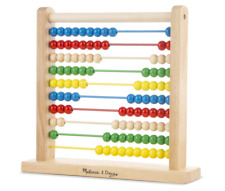 Melissa & Doug Abacus Classic Wooden Educational Counting Toy With 100 Beads