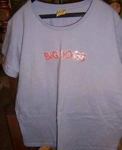 BIG DOGS Lilac w/ Pink Big Dogs Embellishment 100% Cotton T-Shirt - SIZE 26/28 - Picture 1 of 3