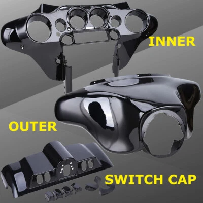 Batwing Outer / Inner Fairing / Switch Cap For Harley Electra Street Glide 96-13 - Image 1 of 4