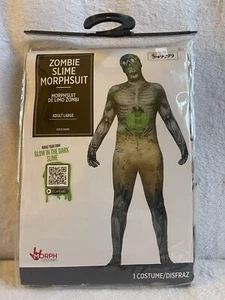 Zombie Slime Morphsuit - Glow in the Dark - Erwachsene L (42-44) Neu im Karton - Bild 1 von 6