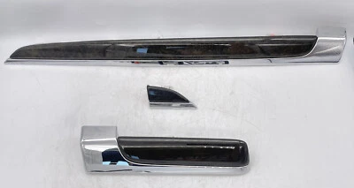 13-16 JUEGO DE MOLDURAS DE TABLERO LINCOLN MKS DERECHA IZQUIERDA CENTRO TABLERO MOLDURAS IMITACIÓN MADERA OSCURA Foto 1 de 4