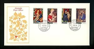 Postal History FDC #167-170 Aitutaki , Cook Islands Christmas religious 1978 - Picture 1 of 2