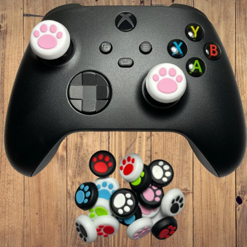 Cute Kitten Puppy Dog Cat Paws Analog Caps - For PS4, PS5, Xbox X S Thumb Grips - Image 1 of 4
