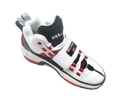 Polo Sport Ralph Lauren Men's White/Red/Black Colorblock PS100 High Top Sneaker - Image 1 of 4