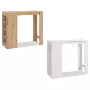 Bartisch Küche Eiche Weiß Stehtisch Bistrotisch Tresentisch Regal Homestyle4u - Bild 1 von 27