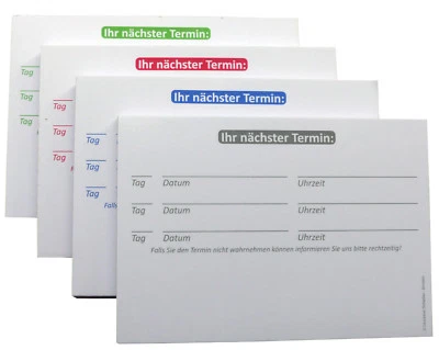 DRUCKEREI SCHARLAU Terminblöcke Terminblock Nr.6 -Terminzettel Praxis Studio Ärzte Frisör, Maniküre