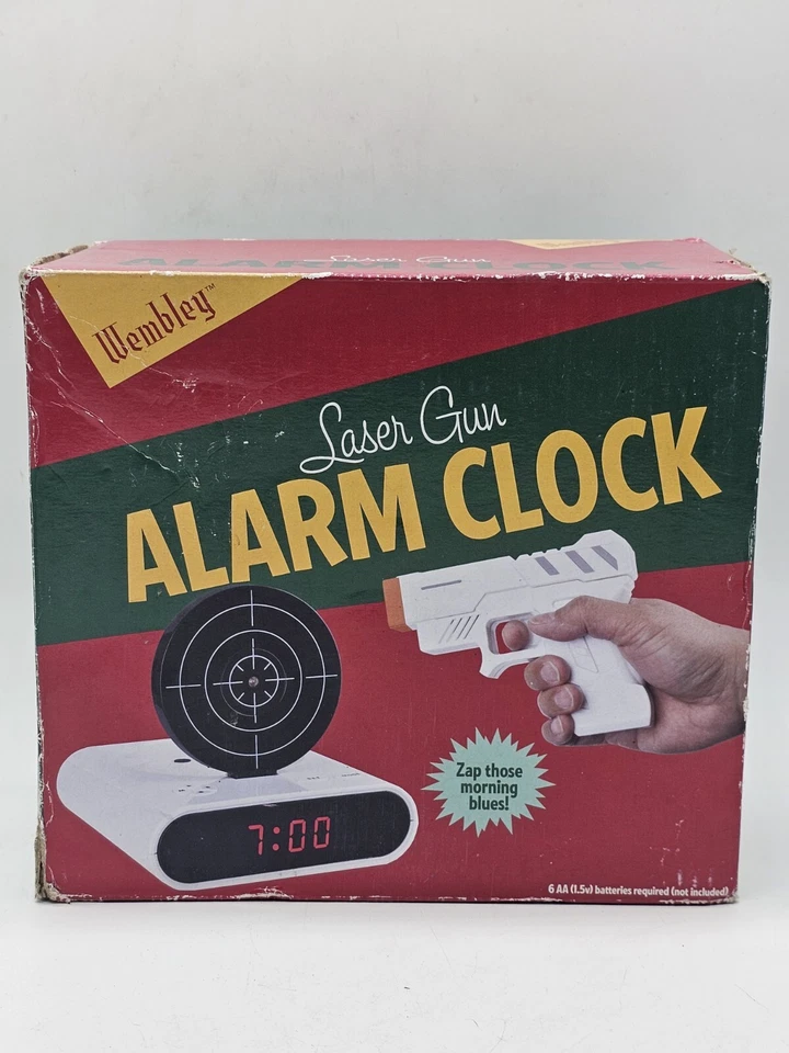 LASER Gun TARGET ALARM CLOCK BY WEMBLEY BLAST AWAY - Изображение 1 из 3