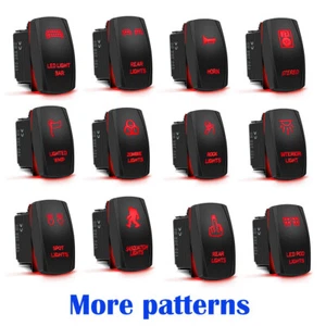 Red Backlit Lights Control Rocker Toggle Switch Button For ATV UTV ARB Carling - Imagen 1 de 80