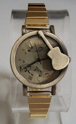 Женская эластичная лента музыкальная нота шкала скрипка моды нарядный повседневные часы - Изображение 1 из 4