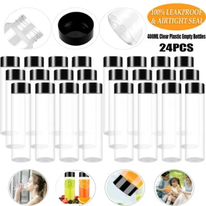 24x Plastik Leerflaschen mit Deckel PET Saftflaschen 400ML klar Sensorflasche - Bild 1 von 9