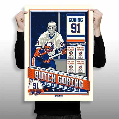 New York Islanders Butch Goring Number Retirement Serigraph (Printer Proof) Cover
