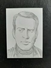 THE PRISONER PATRICK McGOOHAN NUMBER SIX HAND DRAWN SKETCH CARD PSC ACEO