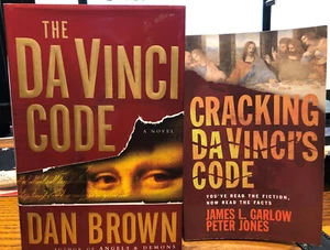 Da Vinci Code 2003 HB 1st Edition and Cracking the Da Vinci Code Lot of 2  JN20 - Picture 1 of 3