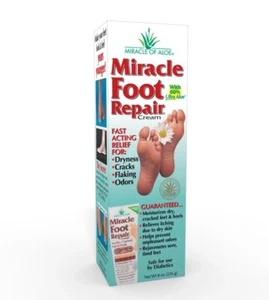 Miracle Foot Repair Cream from Miracle of Aloe, with 60% Ultra Aloe 8 oz - Picture 1 of 4