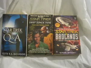 Lot of 3~Science Fiction Books-Star Trek Books~Next Gen Deep Space~LBDLD - Foto 1 di 7