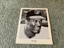 1966 Baltimore Orioles Baseball Team Issue Tadder Photo Paul Blair 