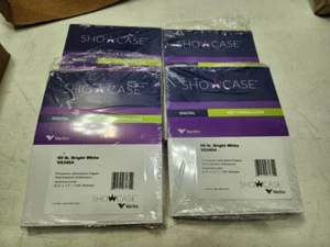Lot of 4 Veritiv Showcase 60-lbs Bright White Paper - Picture 1 of 4