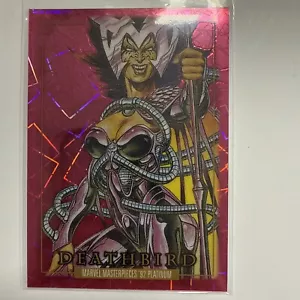 2024 Marvel Masterpieces 1992 Platinum #73 Deathbird Pink Lasers 176/992 - Picture 1 of 3