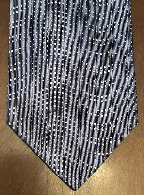 Alfani Blue 100% Silk Men’s Neck Tie Made In China - Image 1 of 4