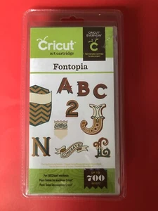 Cricut Cartridge New, Not Linked ✅ Fontopia 🔠 Font - Picture 1 of 6