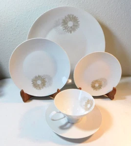 ROSENTHAL RAYMOND LOEWY SUNBURST MUSTER 5 TEILIGES GEDECK MADE GERMANY - Bild 1 von 9