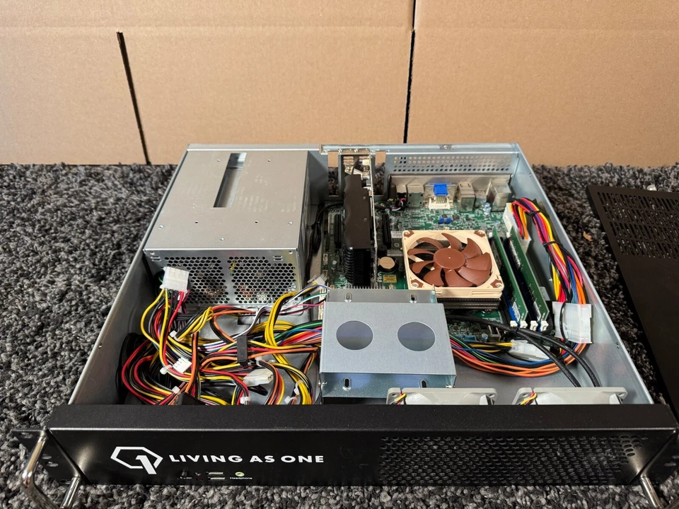 2U Rack Mount Industrial Server/Computer Case-Xeon E2134 8gb 3.5ghz GTX1050 2GB - Image 1 of 4