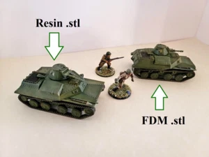 28mm/ 1:56th scale Bolt Action Resin WW2 Russian T-40 - Bild 1 von 3
