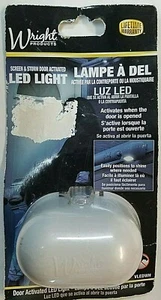 WRIGHT PRODUCTS AKTIVIERTES LED-LICHT WEISSER BILDSCHIRM & STURMTÜR NEU - Bild 1 von 10