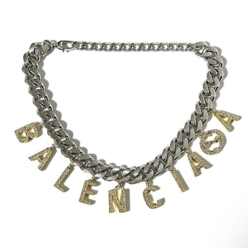 Collana girocollo uomo GUCCI BALENCIAGA con ciondolo scritta