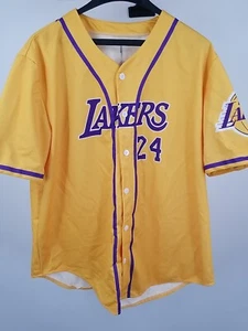Kobe Bryant Lakers Memorial Baseball Jersey Shirt Size Large - Picture 1 of 6