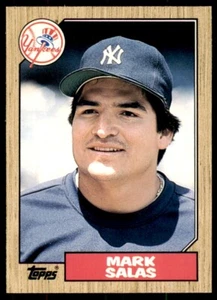 1987 Topps Traded Mark Salas . New York Yankees #107T - Picture 1 of 2