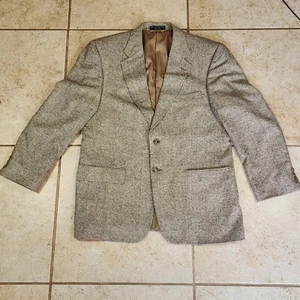 Blazer Barrington Para Hombres Gris Puro 100% Seda Cierre de 2 Botones Chaqueta Abrigo Deportivo - Imagen 1 de 17