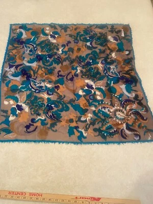 Bufanda grande vintage Oscar de la Renta 100 % lana talla 29 x 28,5 Foto 1 de 4