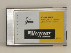 MEGAHERTZ ROBOTICS PC CARD MODEM, MODEL XJ4288 - Zdjęcie 1 z 3
