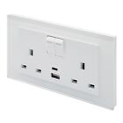 RetroTouch White Glass PG Light Switches, Plug Sockets, Dimmers, Cooker, Fused