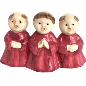 Vintage Dept 56 Praying Monks Original Snow Village #51039 - Picture 1 of 9