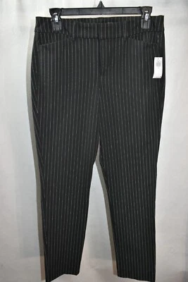Pantalones Old Navy Talla 6 Negros Rayas Pixie Ajustados Para Mujer Nuevos Foto 1 de 4