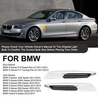 Frecce Laterali Led Frecce Per BMW Serie 5 F10 /F11 Pre-LCI | Anno 2011-2013 | Cromate 2x - Immagine 1 di 4