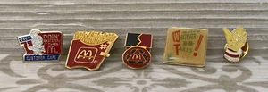 Alte McDonald's 5 Pins Menge Speede Ronald Daumen hoch Pommes #1 Was auch immer es braucht - Bild 1 von 8