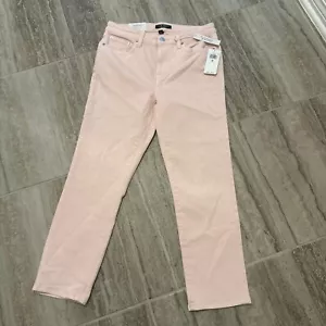 NWT LAUREN RALPH LAUREN Pale Pink Premier Straight Leg Jeans - Size 8 Petite - Picture 1 of 13