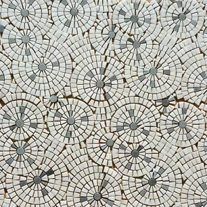 MARMOR IST SEHR SCHÖN! MOSAIK 30,5x30,5 cm MARMORMOSAIK WEISS & BLAU GREY WJ-9 - Bild 1 von 1