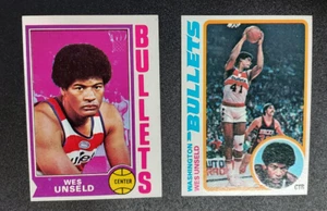 Paar Wes Unsled BKB Karten, 74-75 & 78-79 Topps, scharfe Ecken, keine Knicke!! - Bild 1 von 2