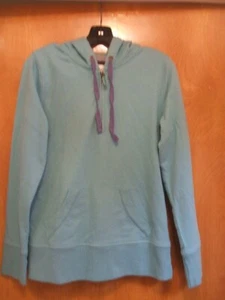 Boden Sudadera con Capucha 1/4 Cremallera Azul Aqua Púrpura Cordones Talla US 6 Pullover - Imagen 1 de 13