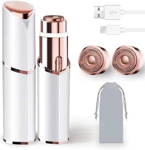 Facial Hair Removal for Women, Portable Lady Shaver, Rechargeable Painless Hair - Picture 1 of 12