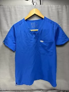 FIGS Catarina One Pocket Scrub Top Blue Women's Size Small FW1000 - Picture 1 of 3