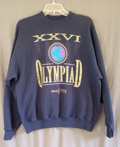 Vtg Hanes ChampKnit 1996 Atlanta Olympics XXVI Olympiad Pullover Sweater Mens XL - Picture 1 of 6