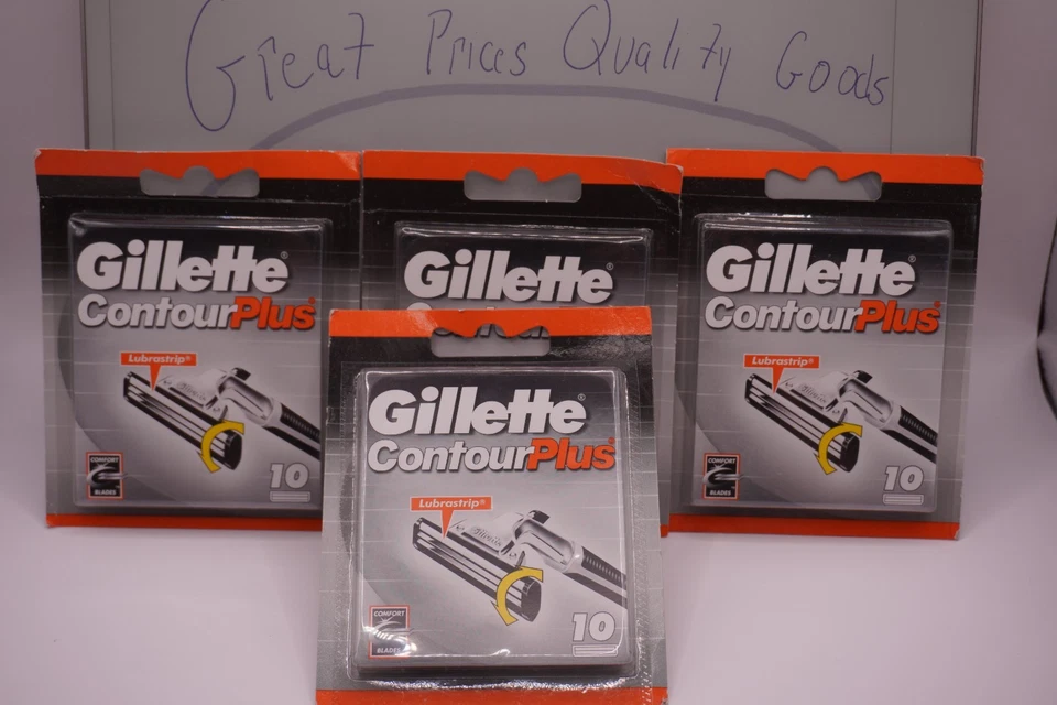 Gillette Contour Plus Pack of 40 Refill Blade Cartridges (Same as Atra Plus)