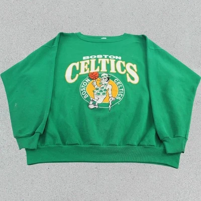 80-е Boston Celticscrewneck толстовка зеленый цвет перепечатка AN63465 - Изображение 1 из 2