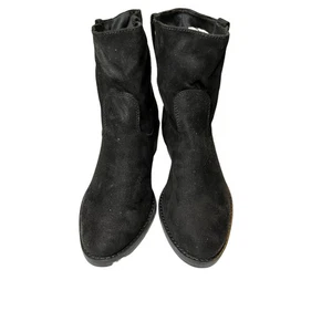 Neu ohne Karton Dolcetta schwarze Jane-Stiefeletten aus Kunst-Wildleder zum Überziehen Damengröße 6,5 - Bild 1 von 7