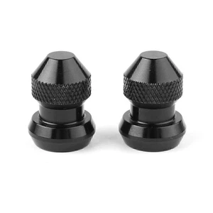 Universal-Reifenluftventilkappen Vorbaukappe für PKW-Motorrad Motorrad Schwarz - Bild 1 von 10